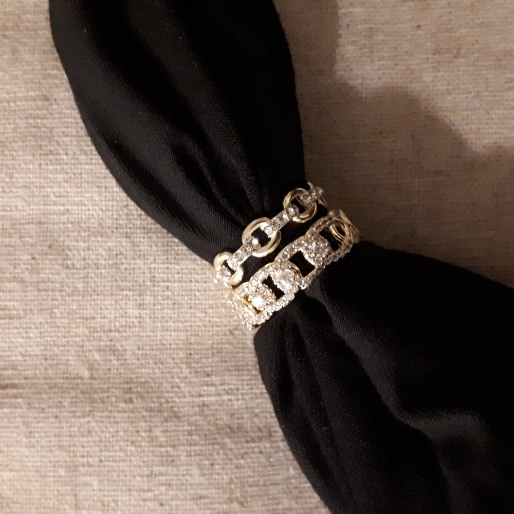 Covet 14k Gold Plated CZ Rings